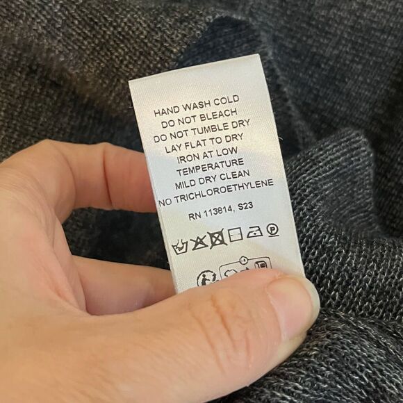 Billy Reid Womens Bound V Neck Sweater Medium Short Sleeve Luxury Minimalist - Picture 8 of 8